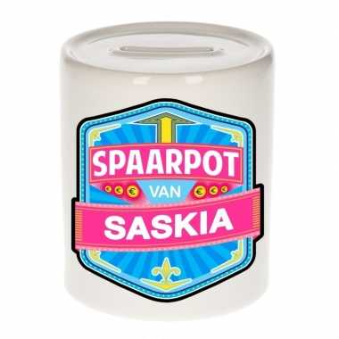 Kinder spaarpot voor saskia