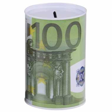 Spaarpot 100 euro biljet 8 x 11 cm