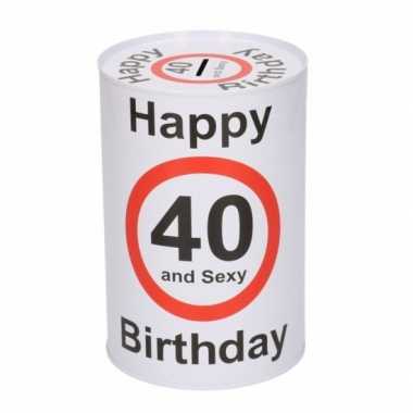 Spaarpot 40 en sexy 15 cm