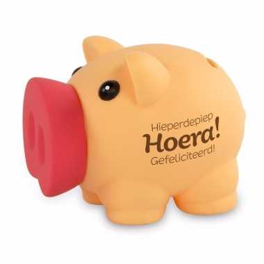 Spaarvarken hoera gefeliciteerd