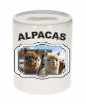 Dieren alpaca spaarpot alpacas alpacas spaarpotten kinderen 9 cm