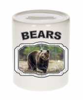 Dieren bruine beer spaarpot bears beren spaarpotten kinderen 9 cm
