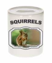 Dieren eekhoorn spaarpot squirrels eekhoorns spaarpotten kinderen 9 cm