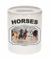 Dieren paard spaarpot horses paarden spaarpotten kinderen 9 cm