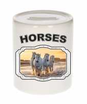 Dieren wit paard spaarpot horses paarden spaarpotten kinderen 9 cm