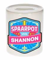 Kinder spaarpot voor shannon