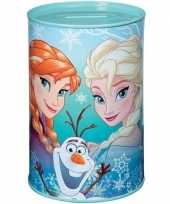 Mint groene disney frozen spaarpot blik 15 cm voor meisjes